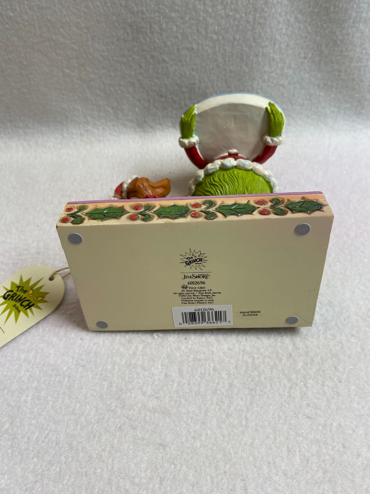 Enesco Jim Shore Figurine – Grinch w/ Christmas Dinner and Max – In Original Box