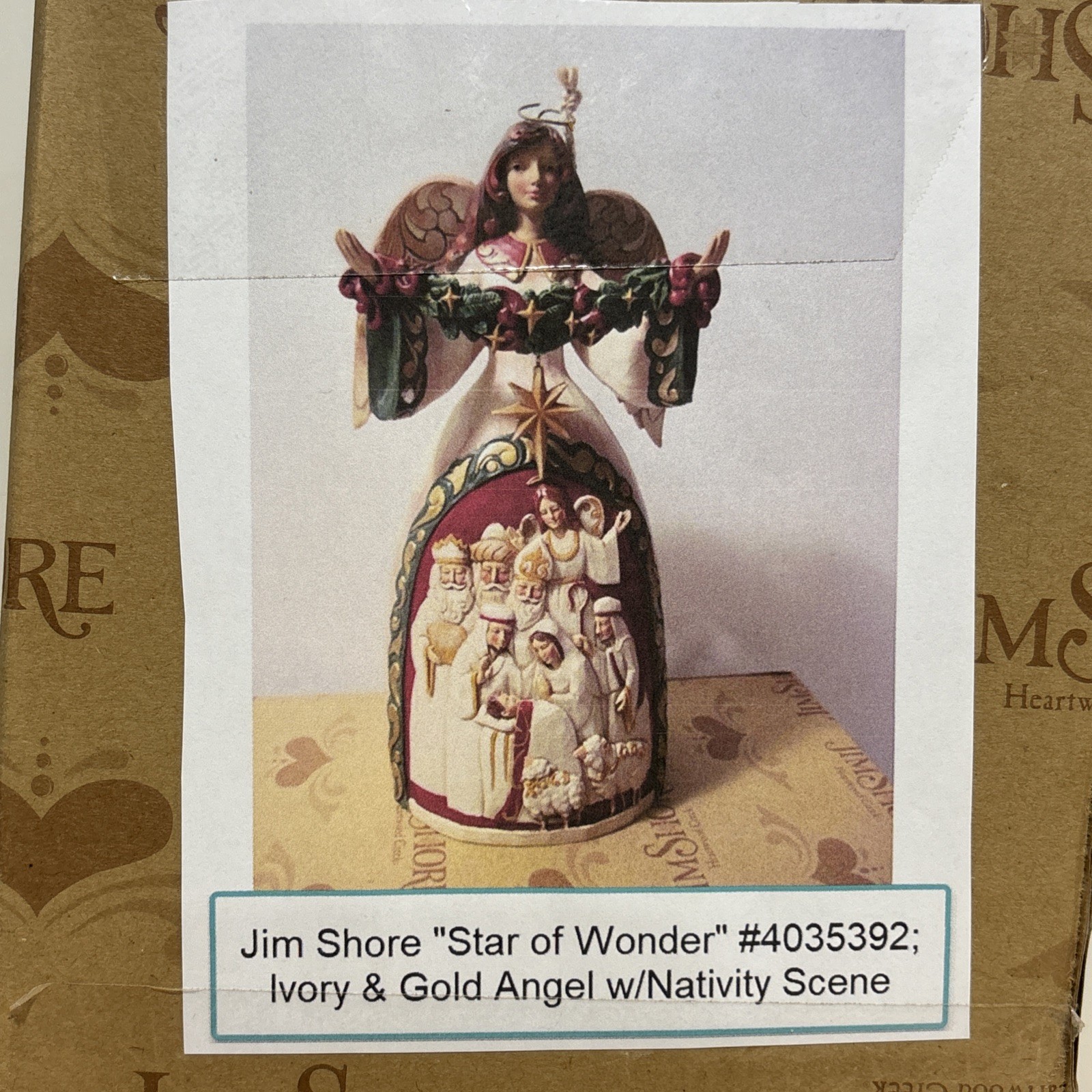 NEW Jim Shore Heartwood Creek Angel Figurine Star Of Wonder Nativity Scene RARE