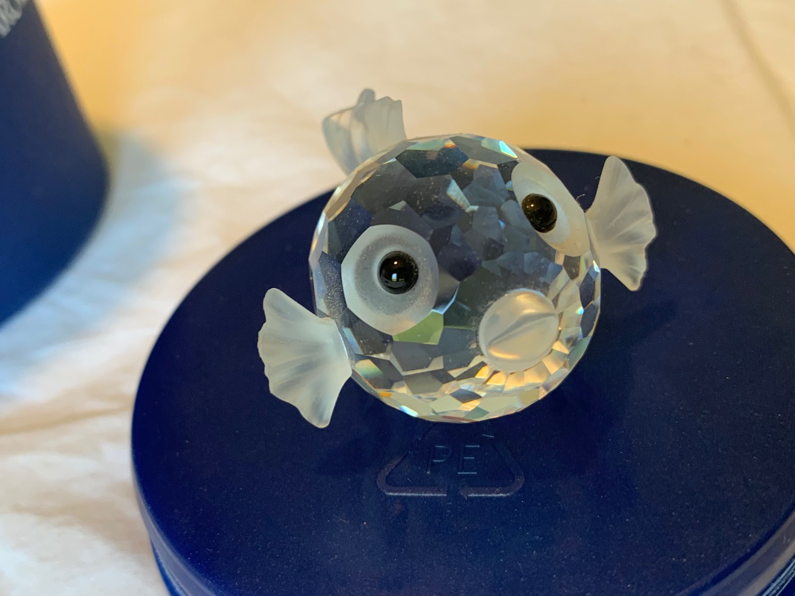 Swarovski Crystal Small Puffer Butterfly Blowfish; #7644 NR30