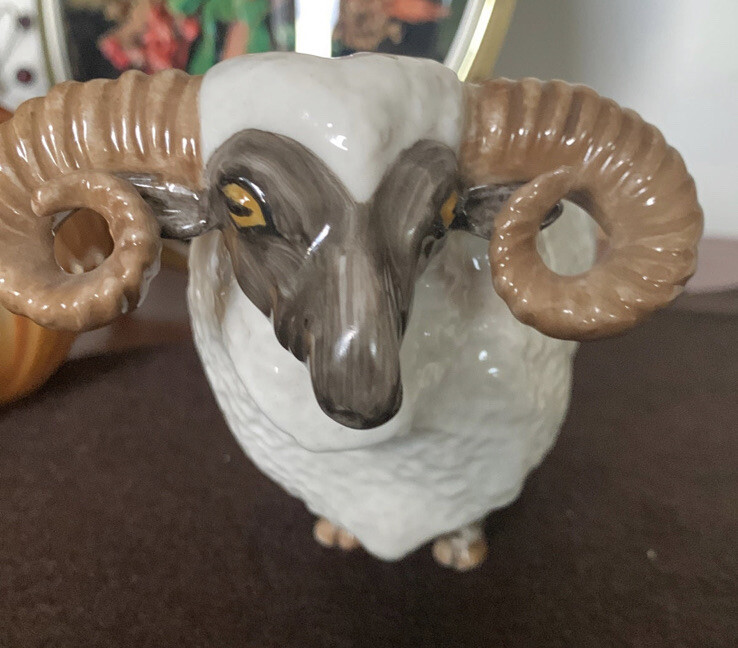 Muller Volksted Irish Dresden Ram Figure
