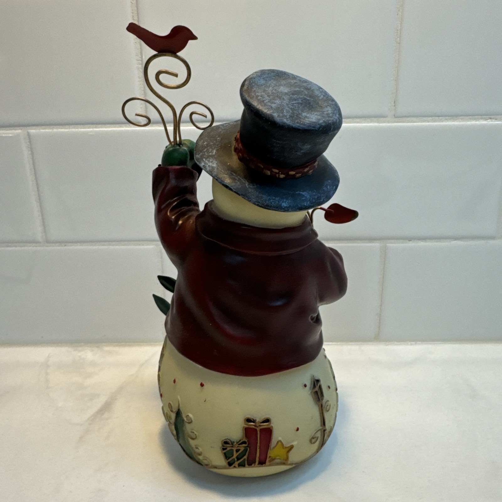 Snow Friends Home Interior Snowman 2002 Resin Figurine