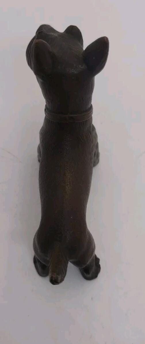 Jennings Brothers Scottie Scotty Terrier Dog Figurine Bronze? Cast Metal