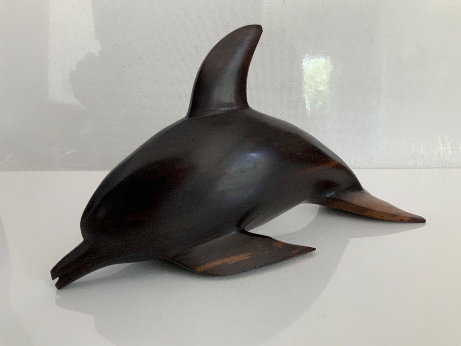 VINTAGE 60s 9.5” long Hand-Carved Rosewood DOLPHIN From Brazil A+