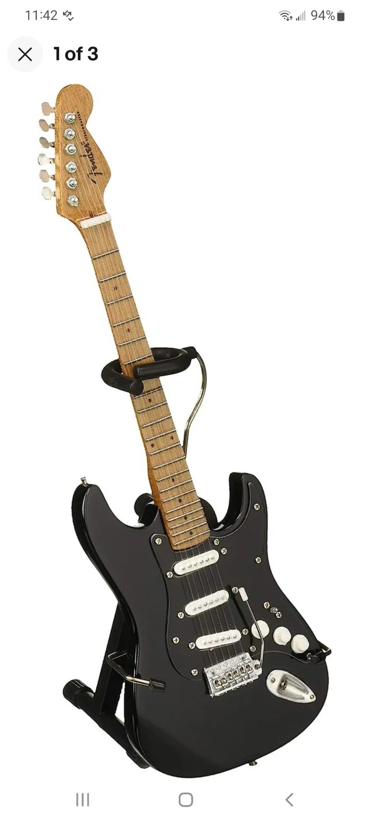 FS-009 Licensed Fender Stratocaster Black Guard