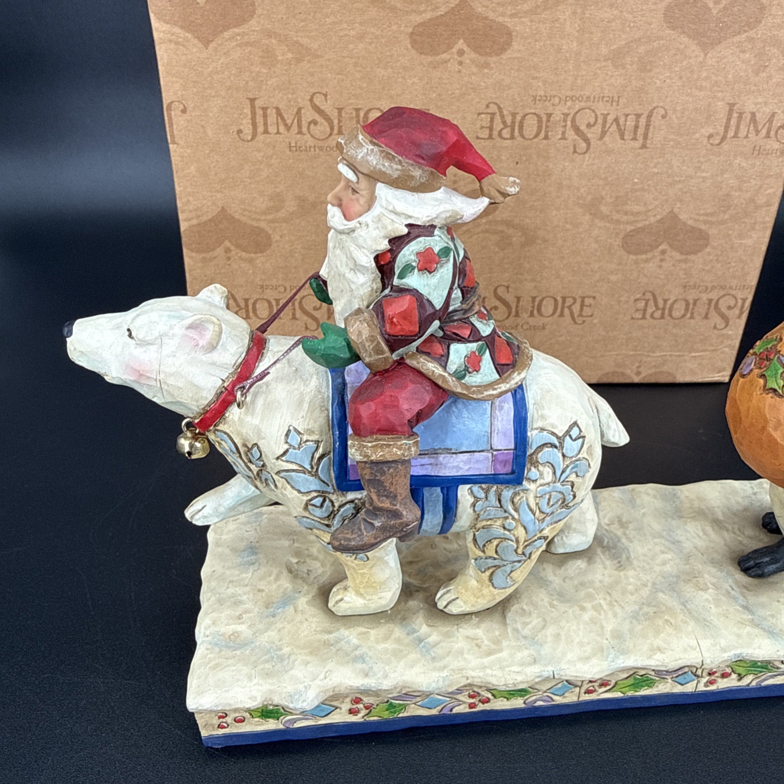 2006 Jim Shore Heartwood Creek Delivering Winter Wishes Santa Polar Bear 4005320