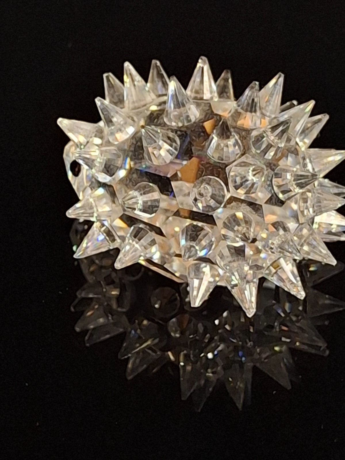 Swarovski Crystal Hedgehog Medium 48 Quills – Retired Max Schreck 7630 045
