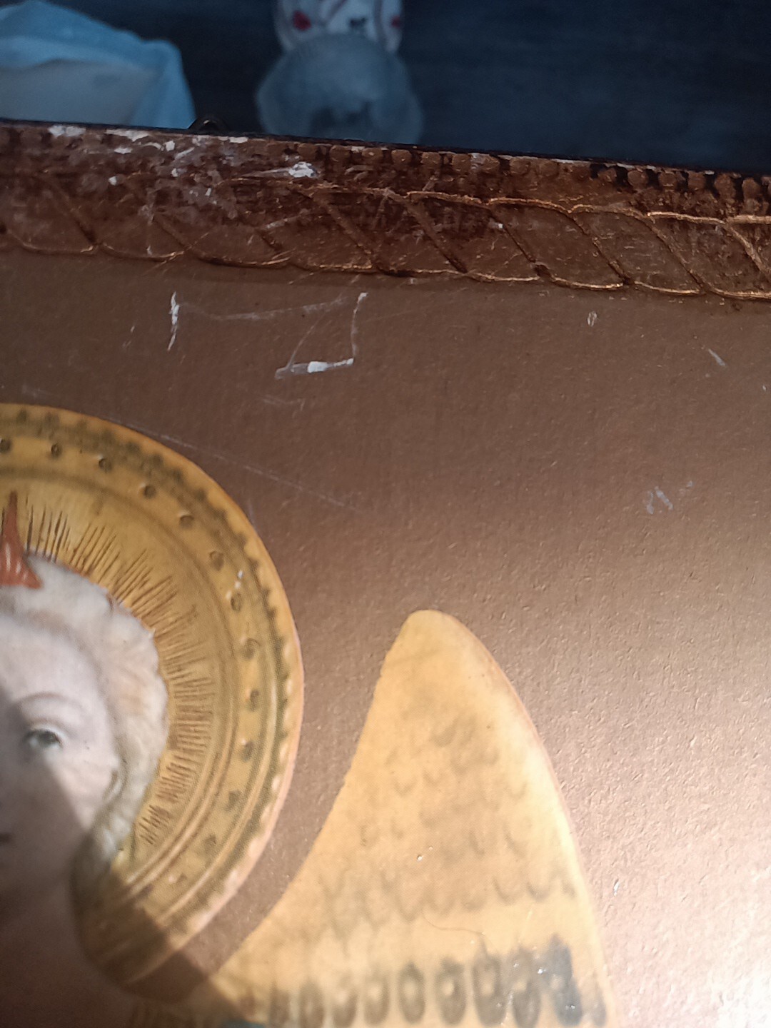 Two Italian Angels Playing Instruments 11.25 X 6.75 In Gold Tone Or OBO