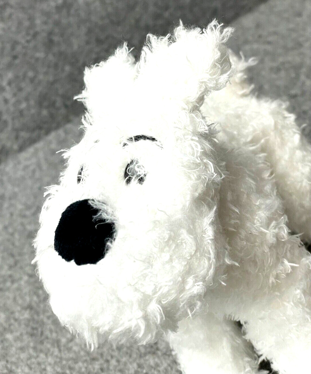 Moulinsart Snowy Plush Soft Toy: Standing 20cm in height Official Tintin Figure
