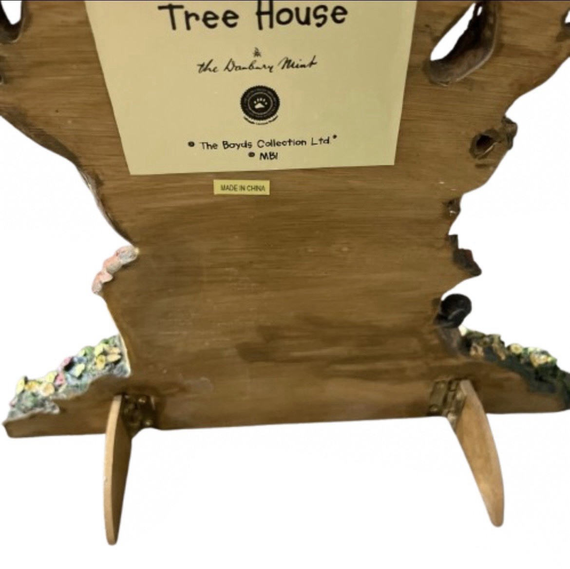 Danbury Mint Boyds Bears Tree House Table Top Or Hanging 3D Resin Display