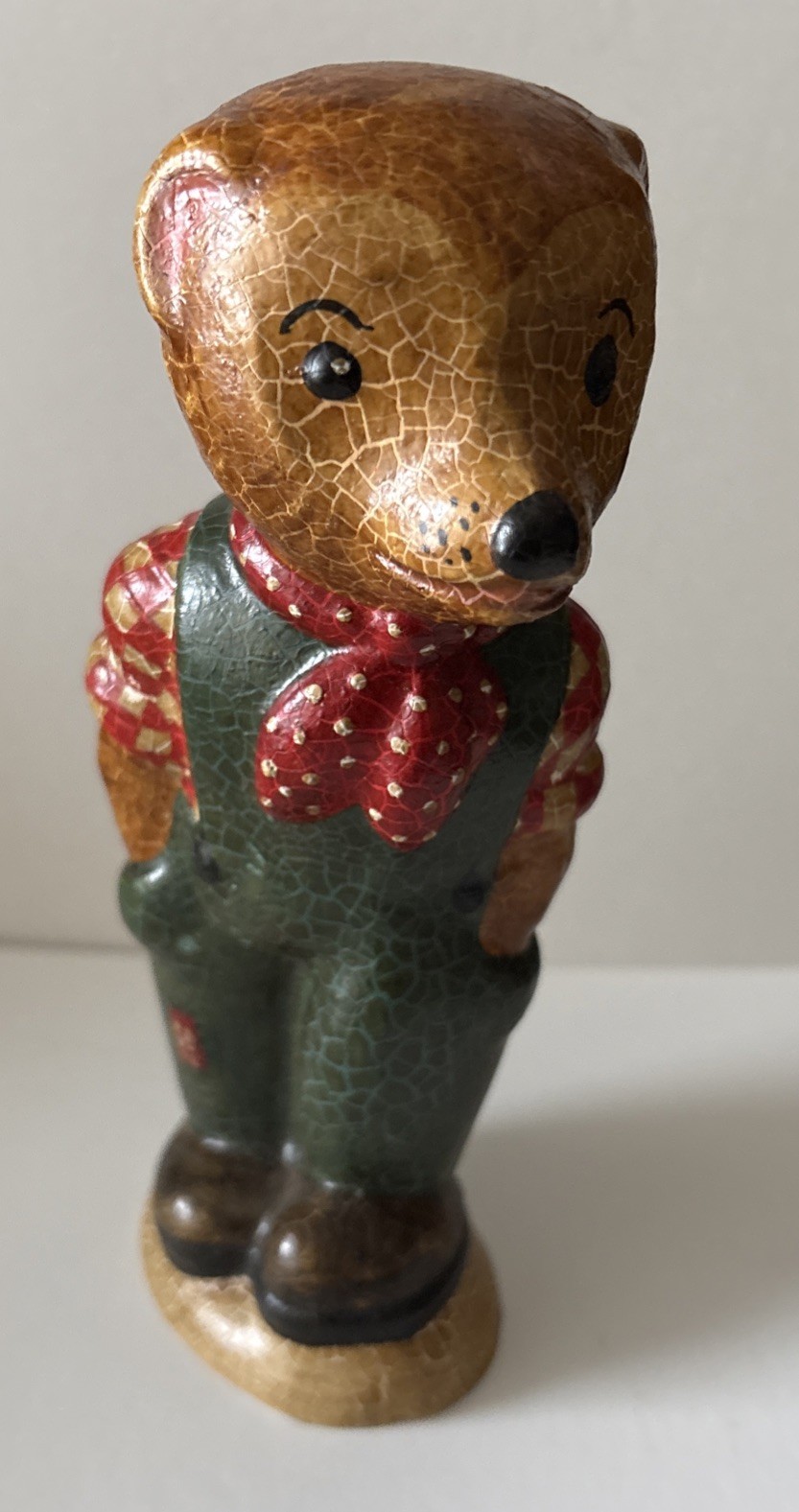 Rare Vaillancourt #29 1988 Hobo Bear Chalkware Figure 7″