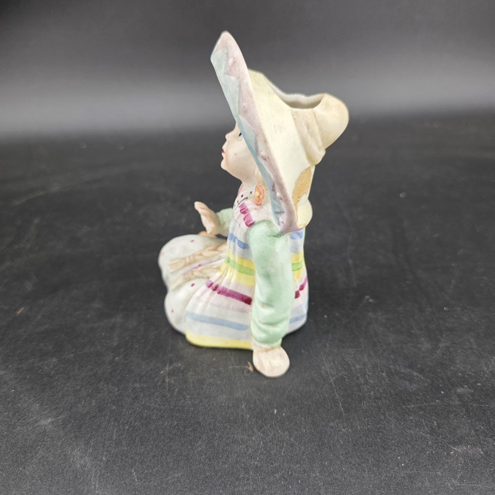 UCAGCO Japan Ceramic Girl Figurine with Sombrero & Braids – Hand Painted Vintage