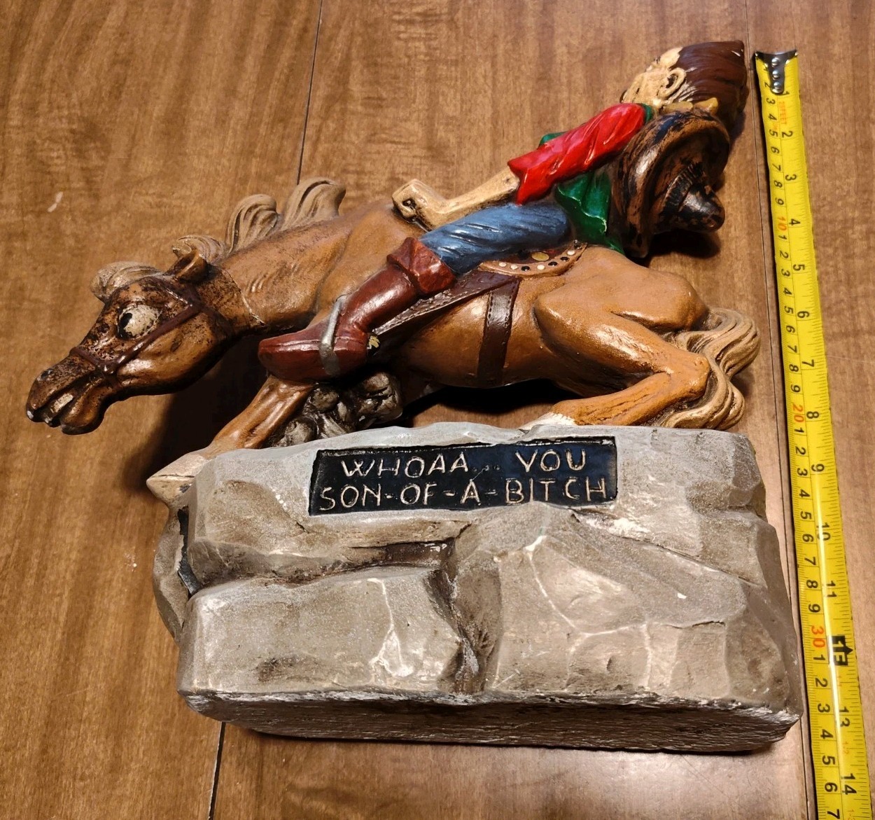 1977 Continental Studios Statue Figurine Western Cowboy Whoaa You Son Of A…