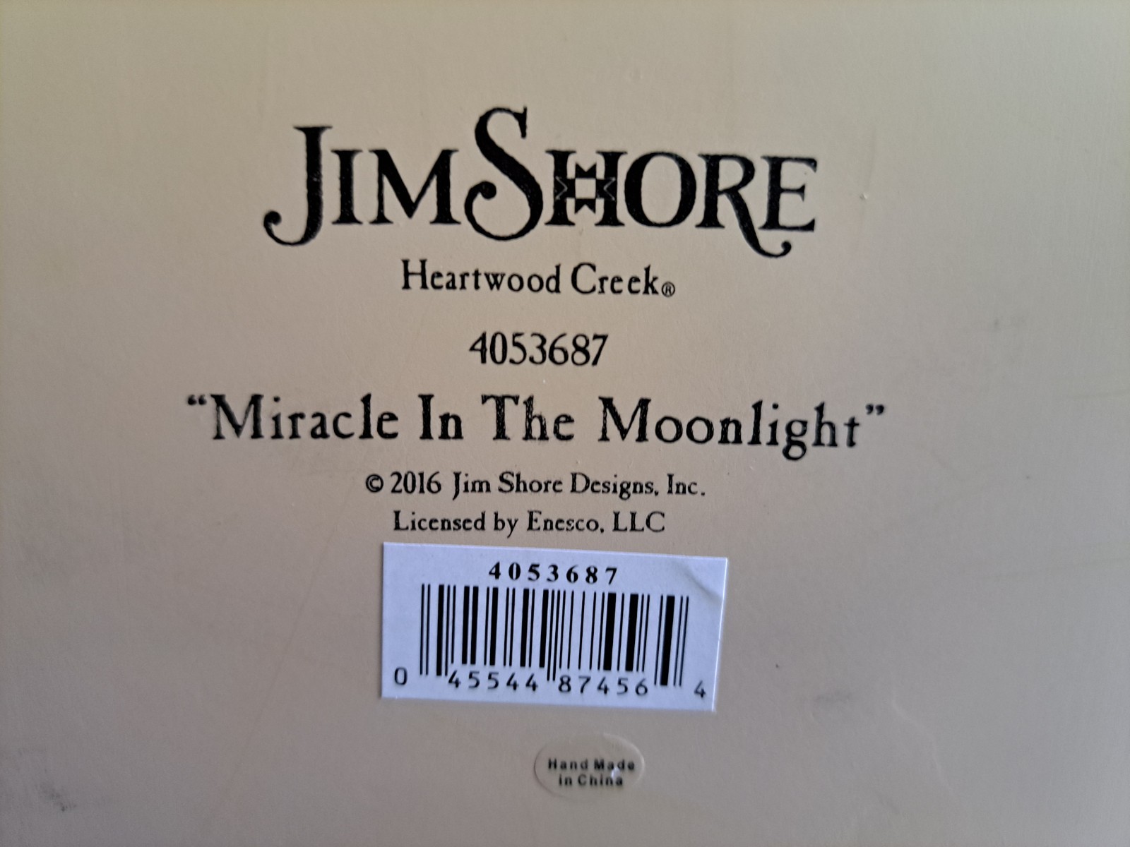 Jim Shore Christmas Miracle in The Moonlight Santa Animals Baby Jesus