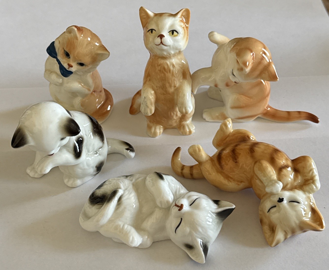 Vintage Danbury Mint Cats Of Character Collection Porcelain Figurines Lot