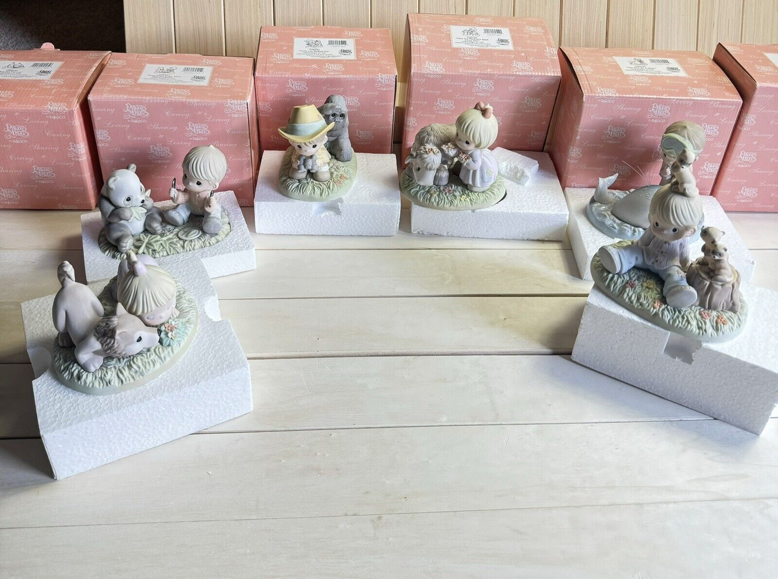 Precious Moments Endangered Species Collection 6 Figurine Set Limited Edition