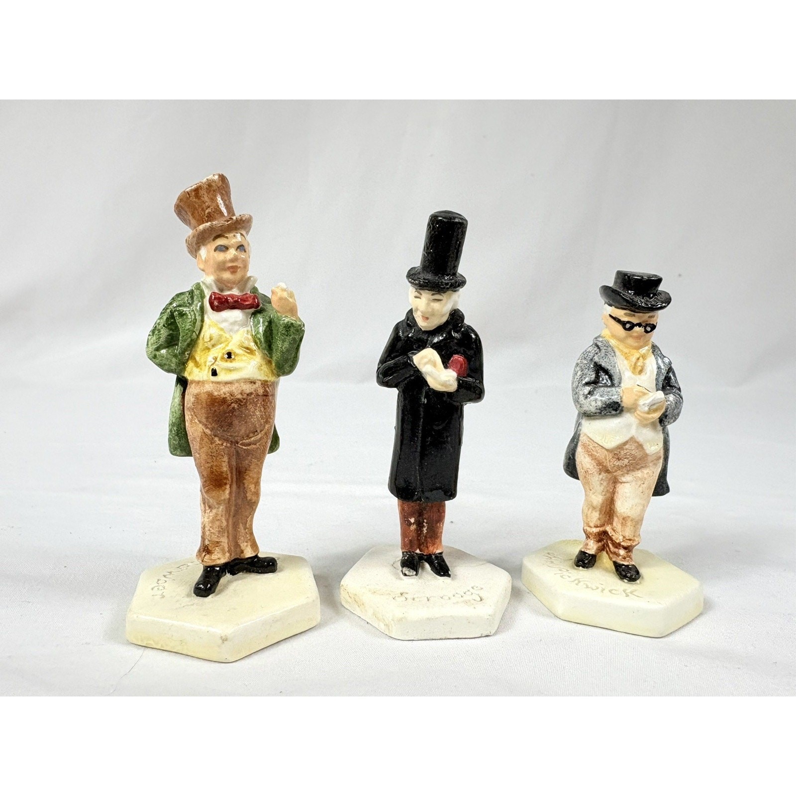 Vtg Sebastian Miniatures Lot Charles Dickens Scrooge Colonial Figures Madonna