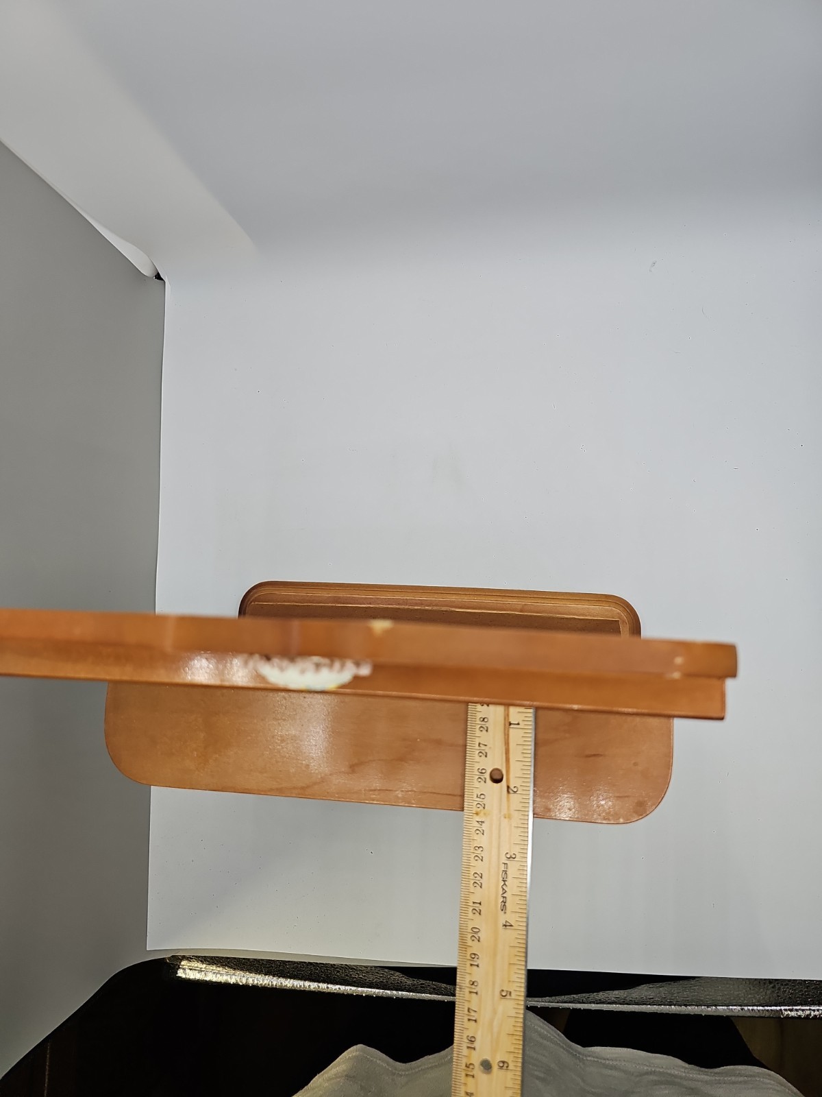 Calico Kittens Wood Display Shelf 3 Shelves For Figurines Freestanding Brown