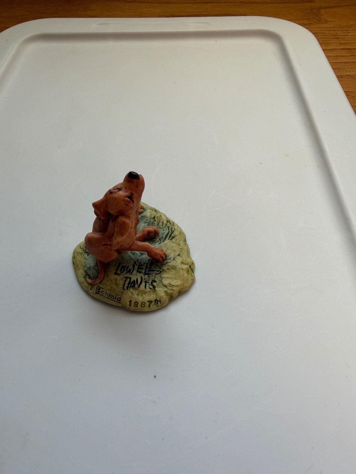 Lowell Davis Fox Fire Farm Dog “Fleas” Figurine