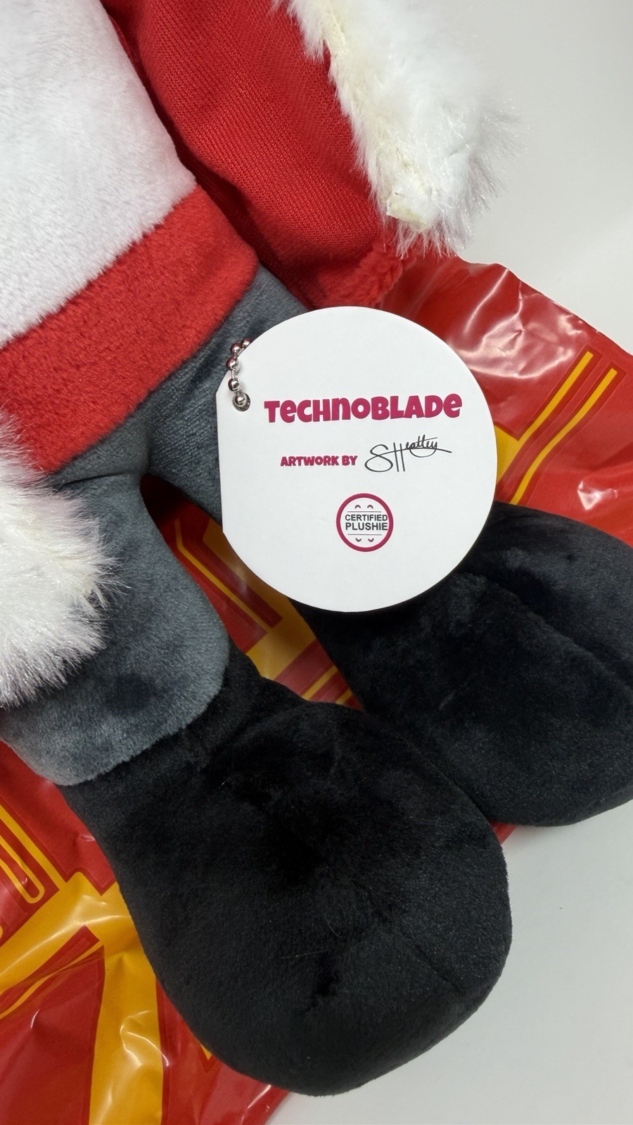NEW Sealed Technoblade Standing Pig w Crown 15″ Plushie Youtooz Collectibles Bag