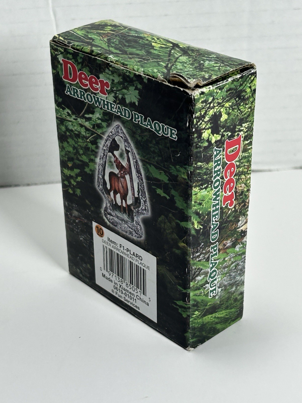 J.D. Yeatts Carved Arrowhead Buck Deer Figurine Cabin Country Decor Mini 7.25”