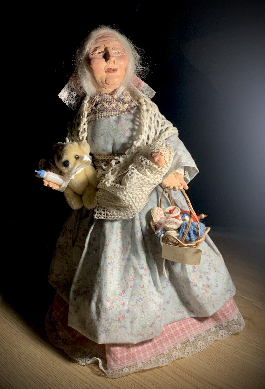 VTG Grandma For Hire : Character By Marina Cantlon 1985 Handmade-One Of A Kind