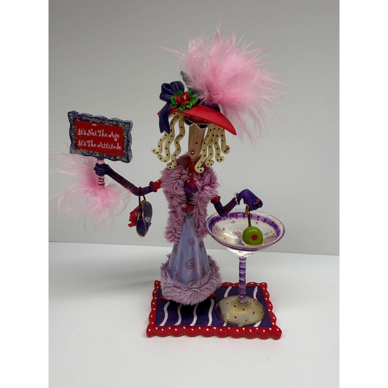 Dolly Mama’s Dazzling Divas Figurine It’s Not The Age It’s The Attitude Red Hat