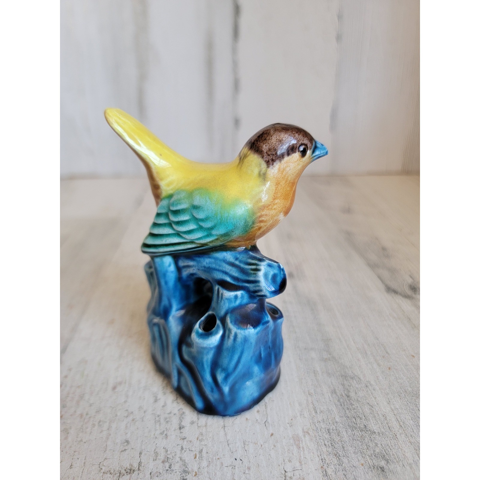Unique bird yellowtail vintage Japanese vintage home decor figure
