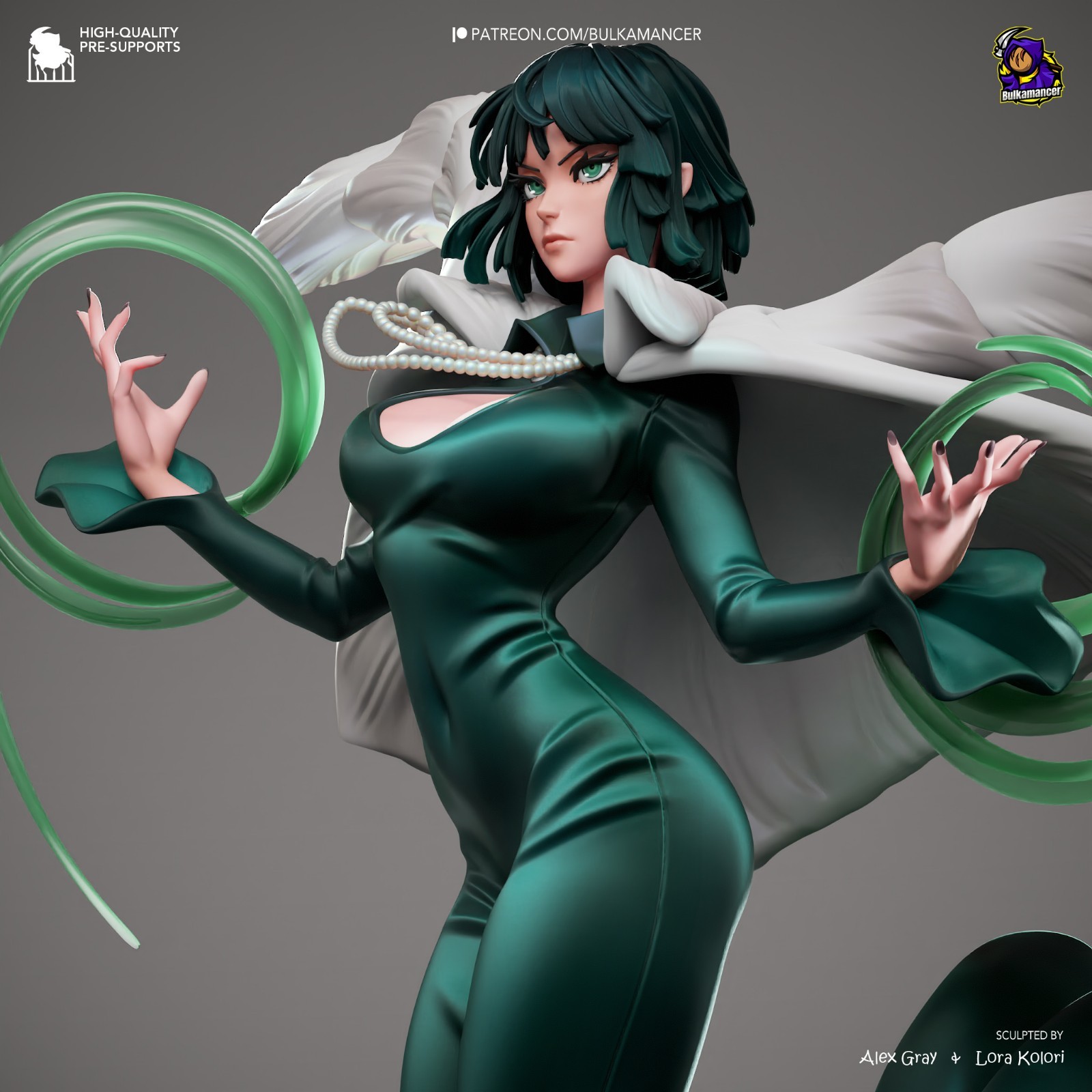 Fubuki – One-Punch Man 1/8 Scale Statue 3D Print Model Kit Unpainted