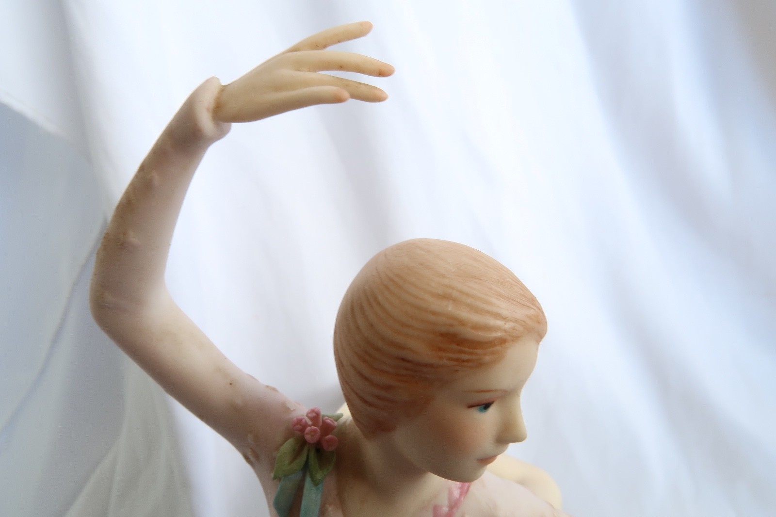 Cybis Vintage Porcelain Ballerina Ice Skater Figurine Pink Dress 1982