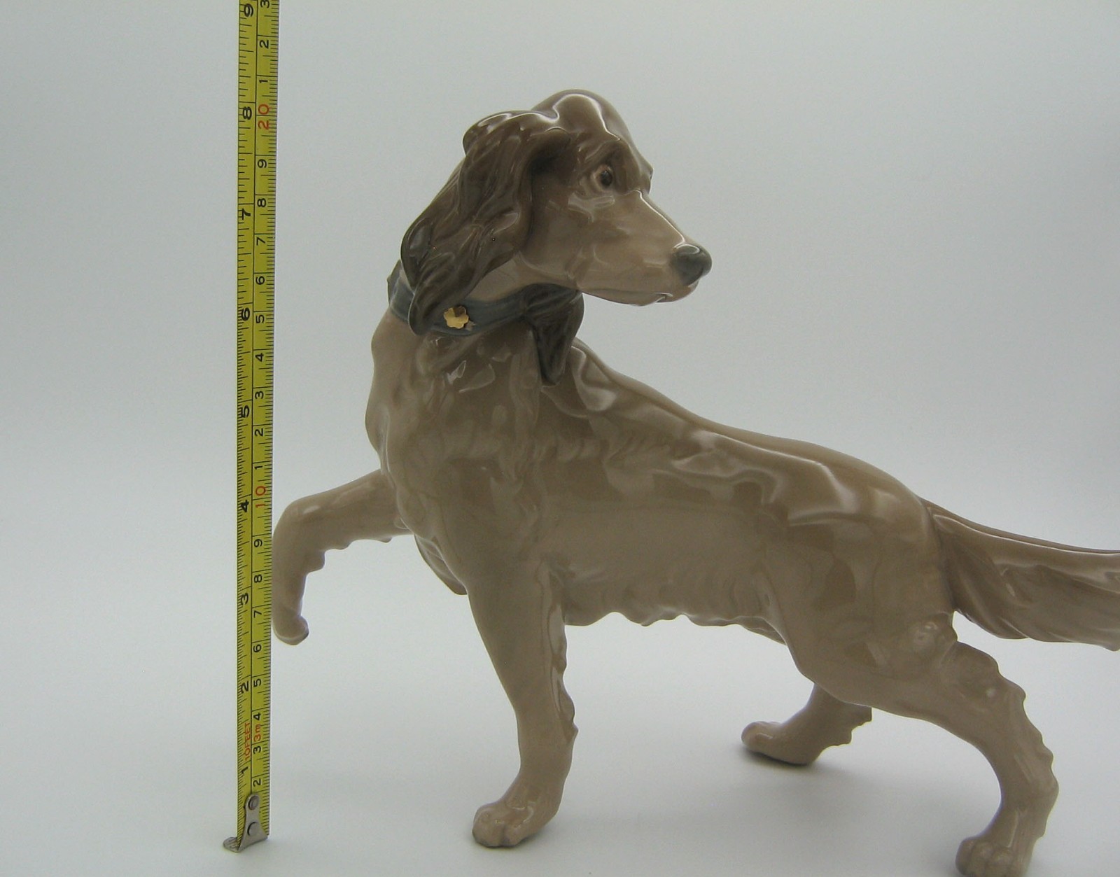 Lladro Dog From “Sleigh Ride” – Large 11″ Stunning Irish Setter