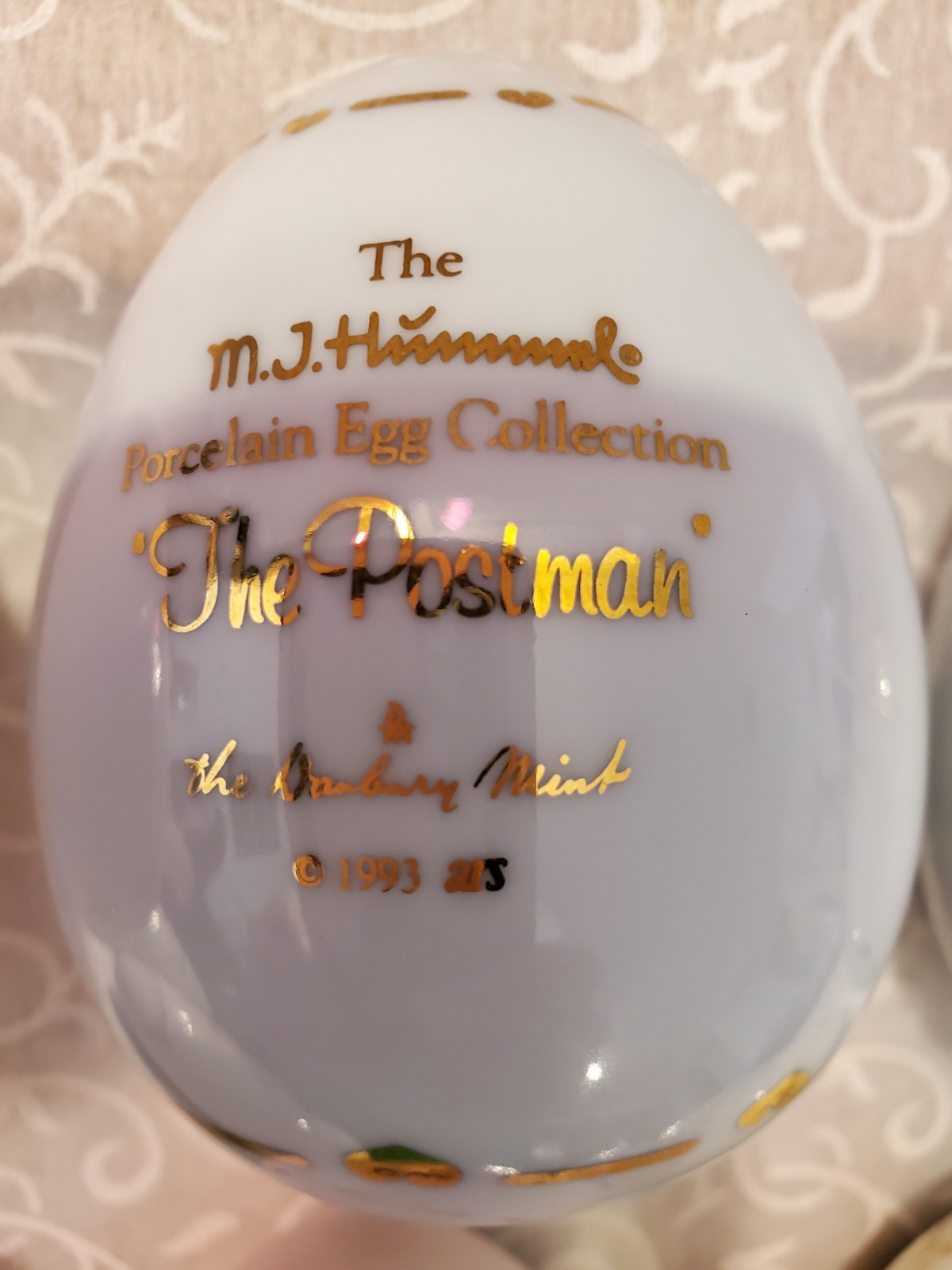 MJ Hummel Porcelain Egg Collection Danbury Mint 1993 & 1994 Set Of 12 Unboxed