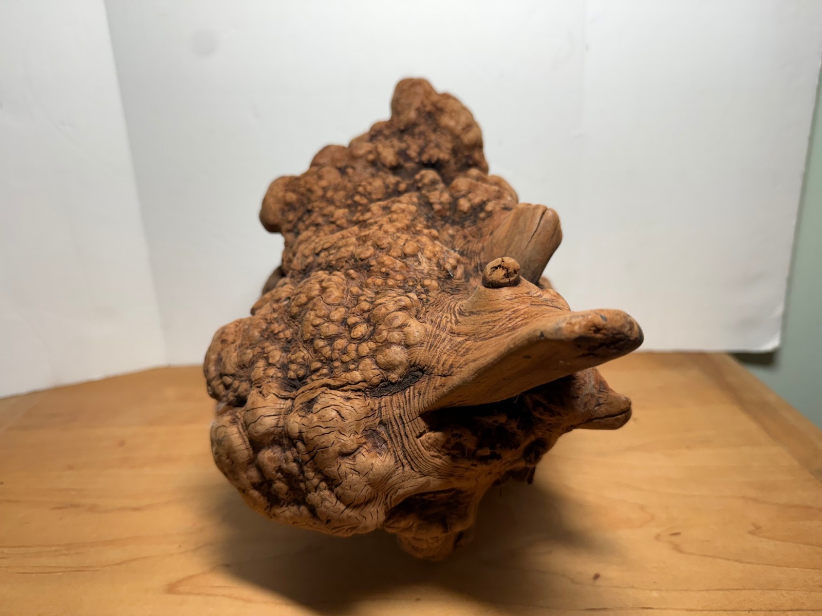 Vintage Abstract Root Burl Wooden Sculpture / Base 12 x 8.5 x 10 Inches NICE!