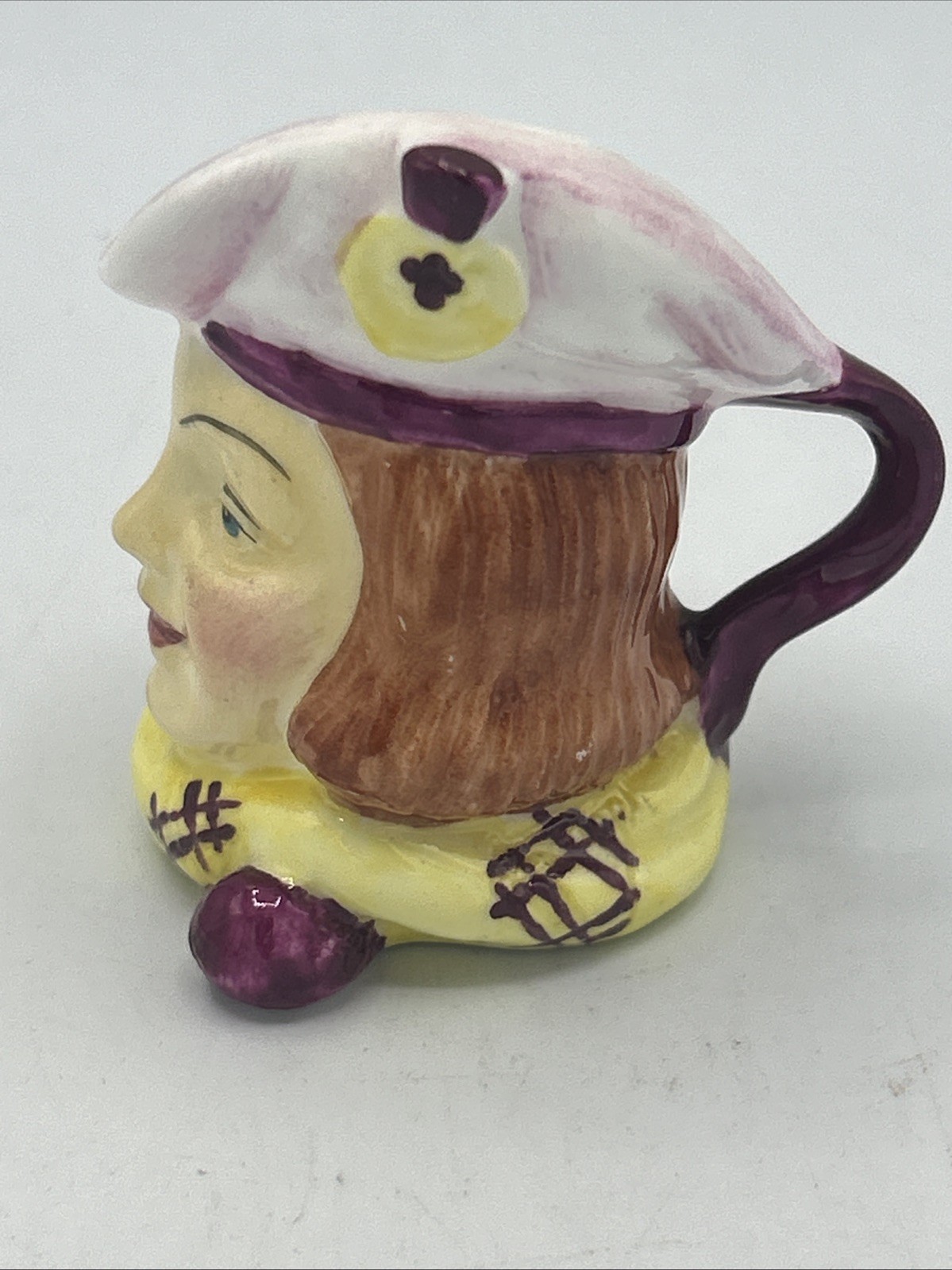 Antique 1910 Radnor England Toby Mini Mug 2.5″