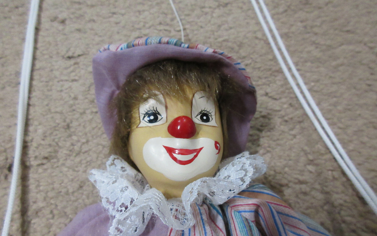Clown: Marionette: Pink Striped Clothing