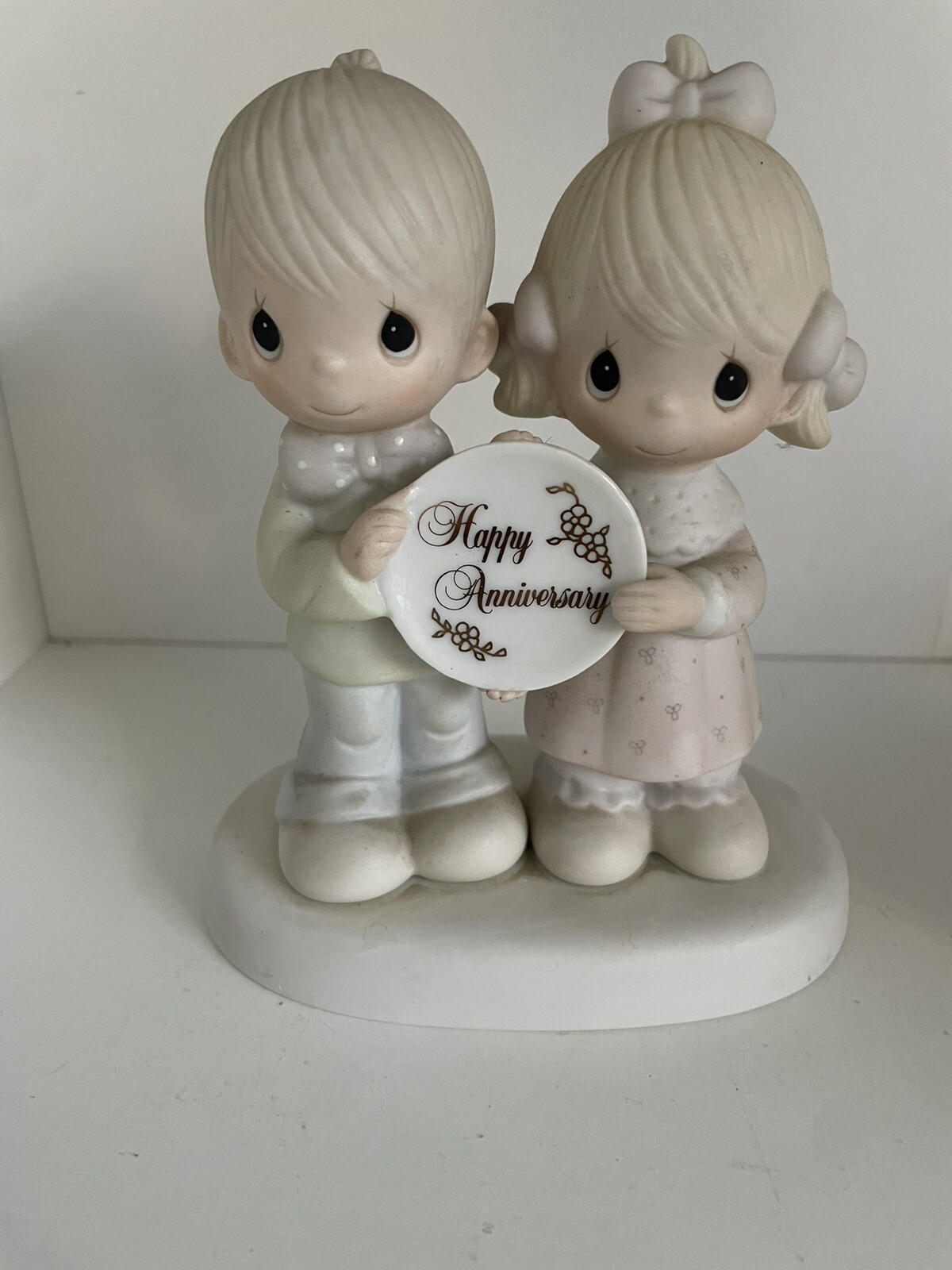 1983 Precious Moments ‘Happy Anniversary’ Figurine – God Blessed Our Years Great