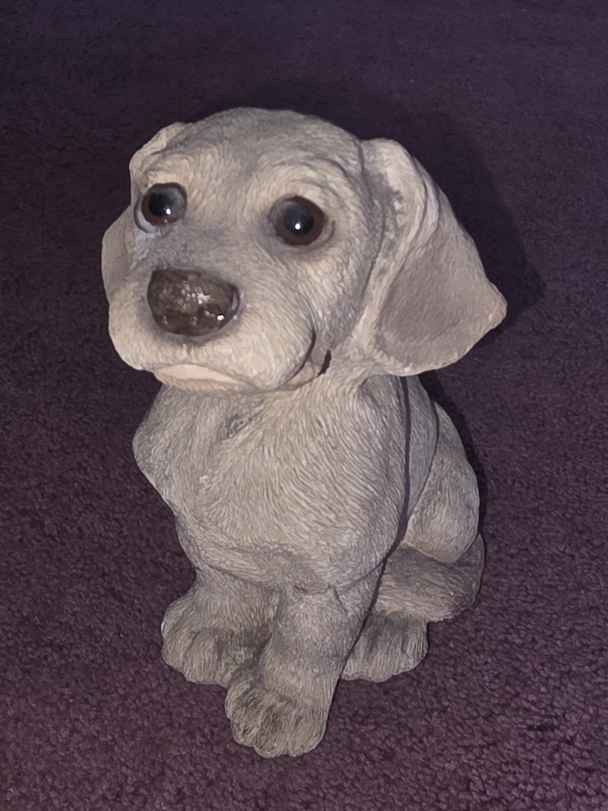 Vintage Golden Retriever Labrador Sitting Figurine 6.5” Tall Resin C Critters