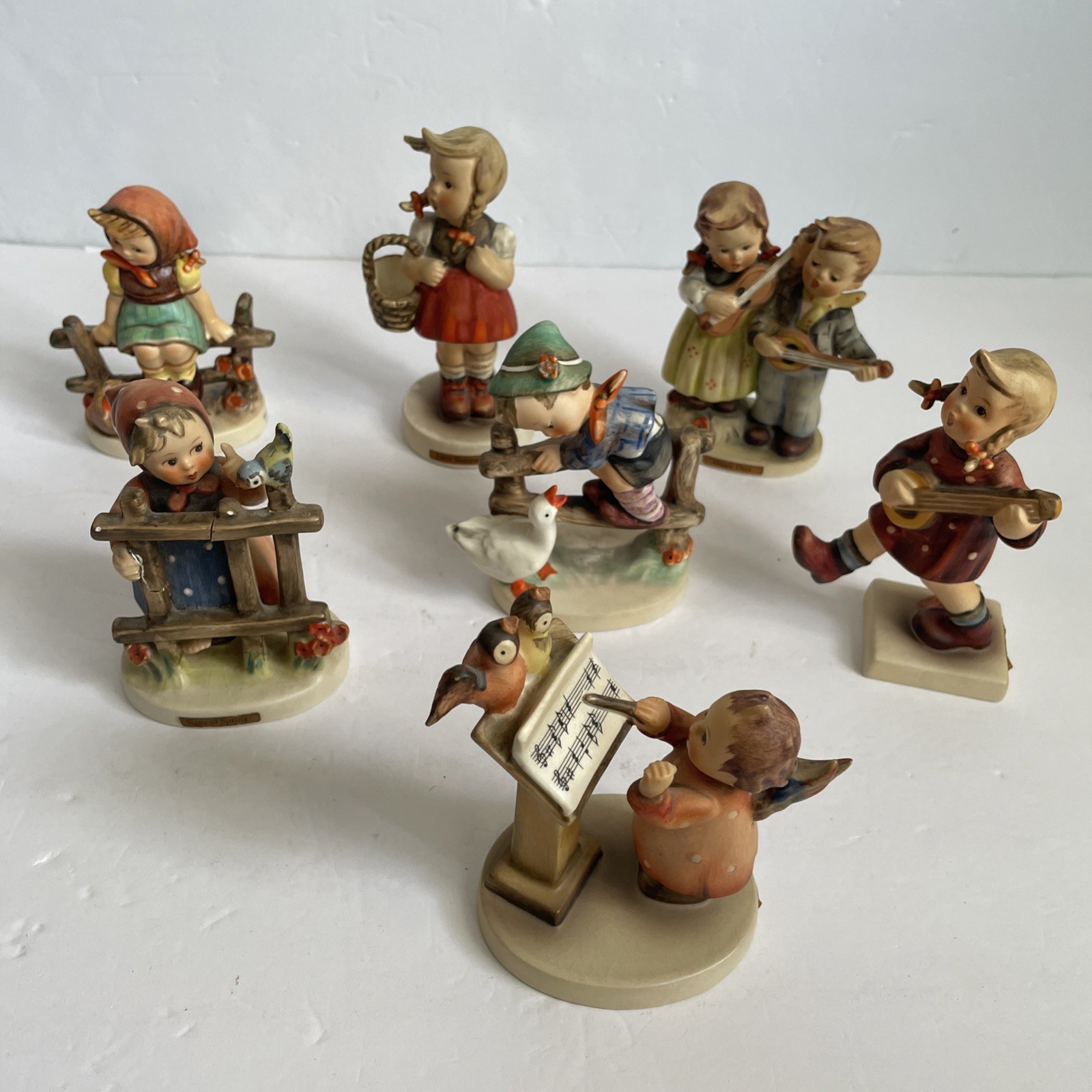 Hummel Goebel Mixed Lot of 7 Vintage figurines boys and girls