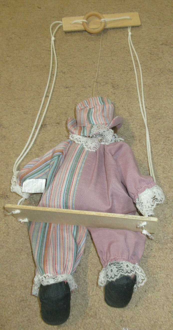 Clown: Marionette: Pink Striped Clothing
