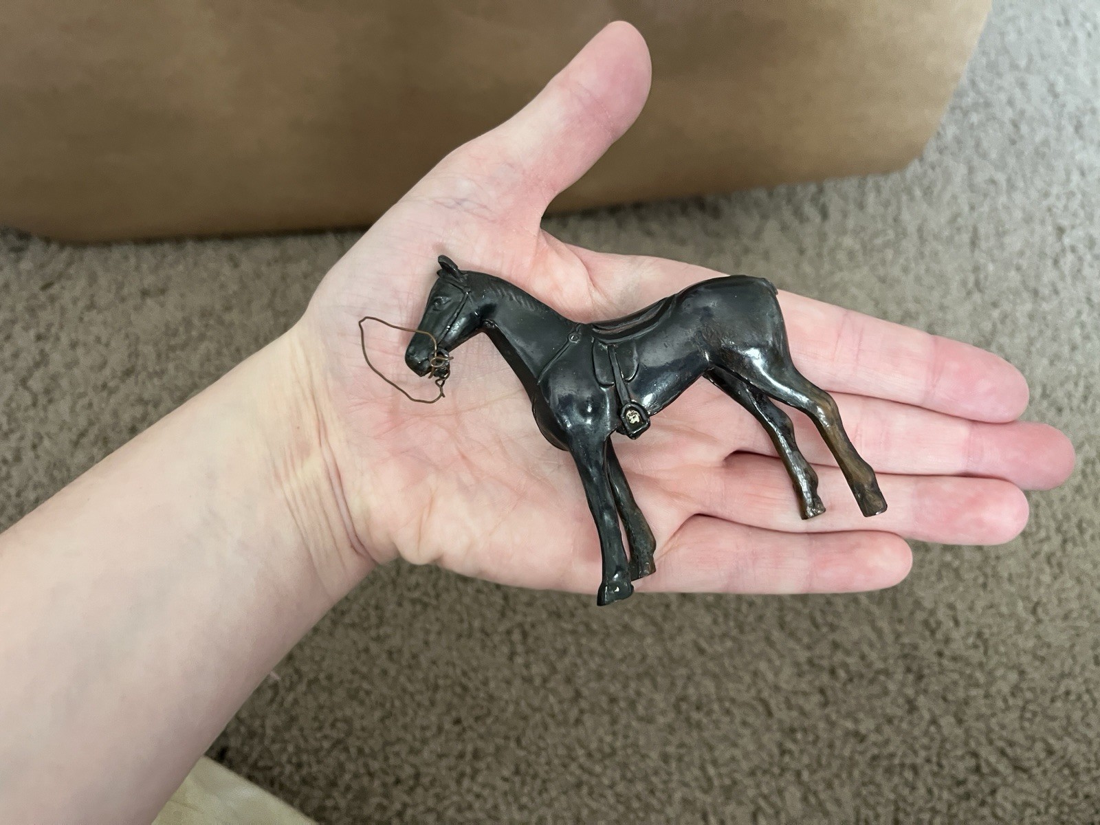 VTG Almar Metal Arts Cast Metal Horse Figurine Mid Century Desk Decor NO TAIL