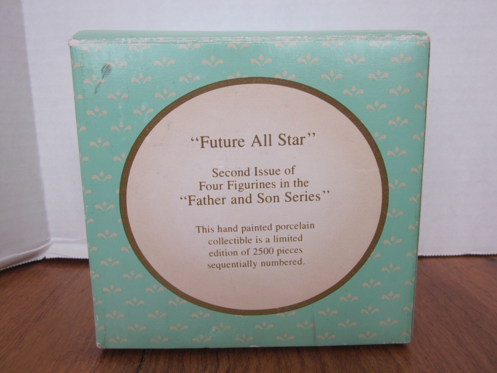 ENESCO 1985 Father and Son Series “FUTURE ALL STAR” Figurine, Original Box, COA
