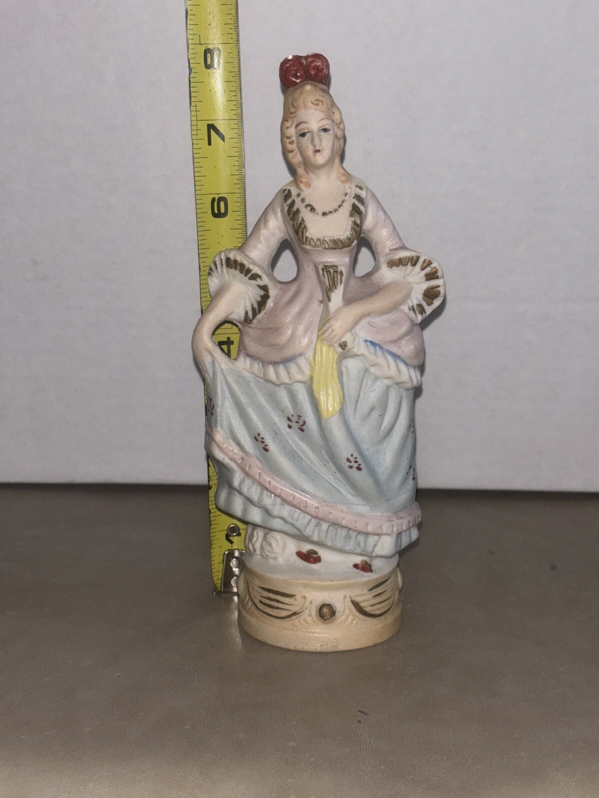 Ucagco China Made in Occupied Japan 8-inch Ceramic Colonial Woman Figure