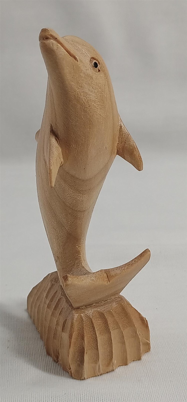 Vintage Carved Wooden Dolphin Figurine Wood Carving