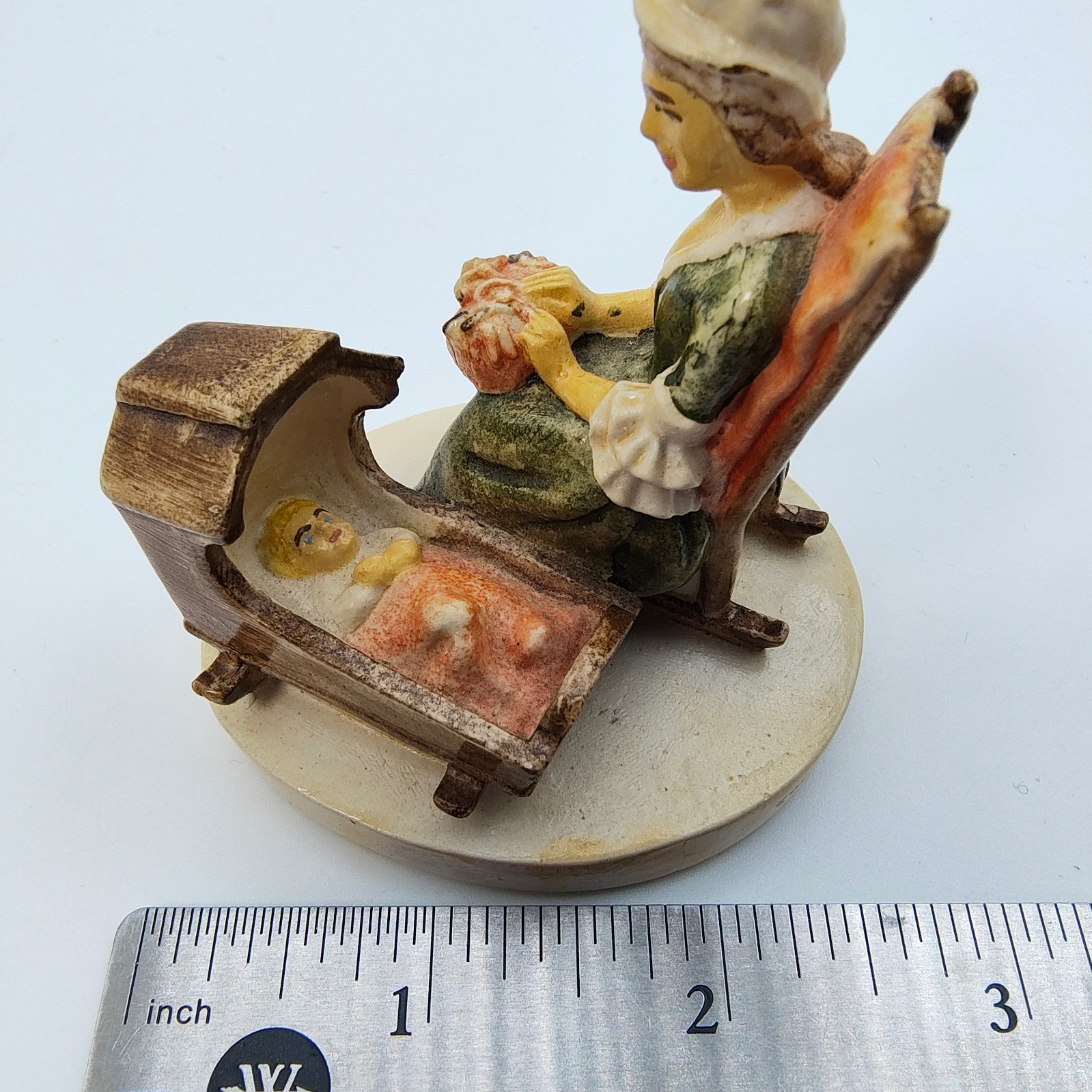 Vintage Sebastian Miniatures Colonial Lace Maker Figurine Historical 1951