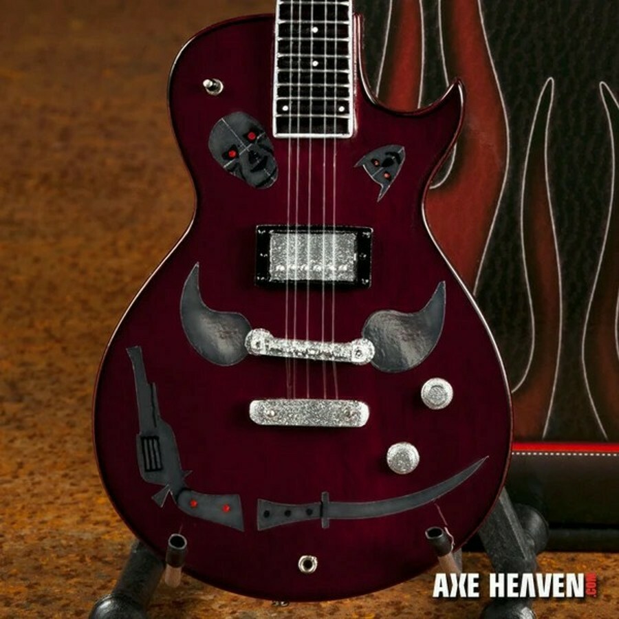 Axe Heaven® KR-162 Keith Richards 1981 Zemaitis Macabre Miniature Guitar Replica