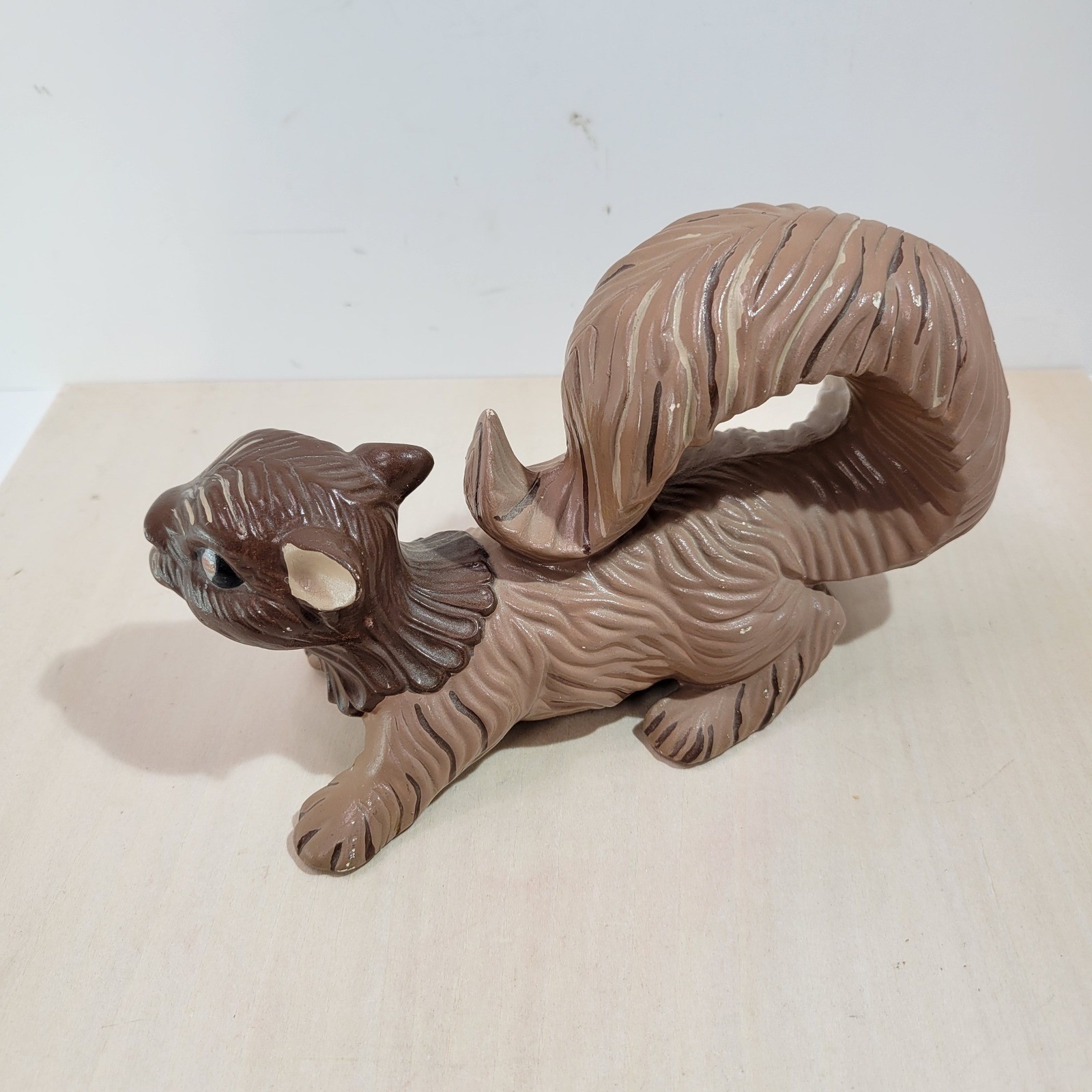 Vintage Ceramic Squirrel Figurine Brown Arnels Mark Adorable Home Decor Accent