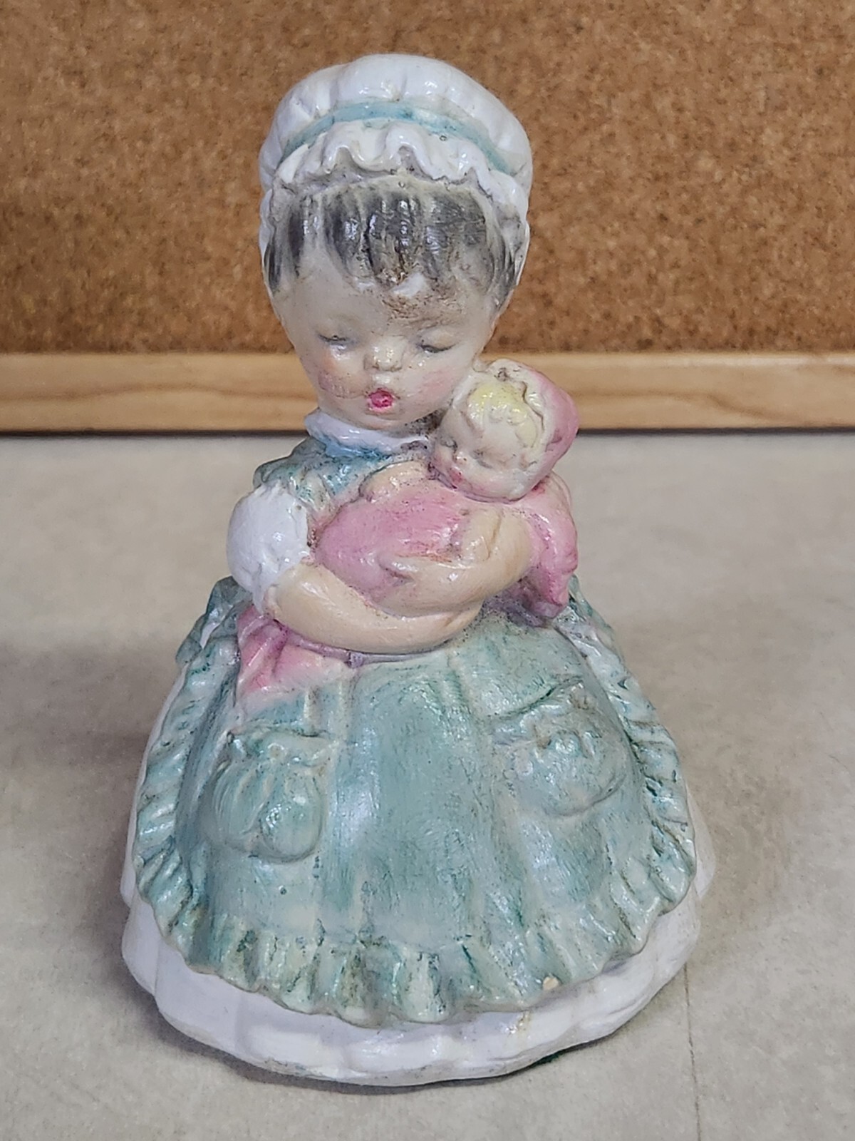 Vintage Ceramic Figurine – Woman Holding Baby 4″ Tall