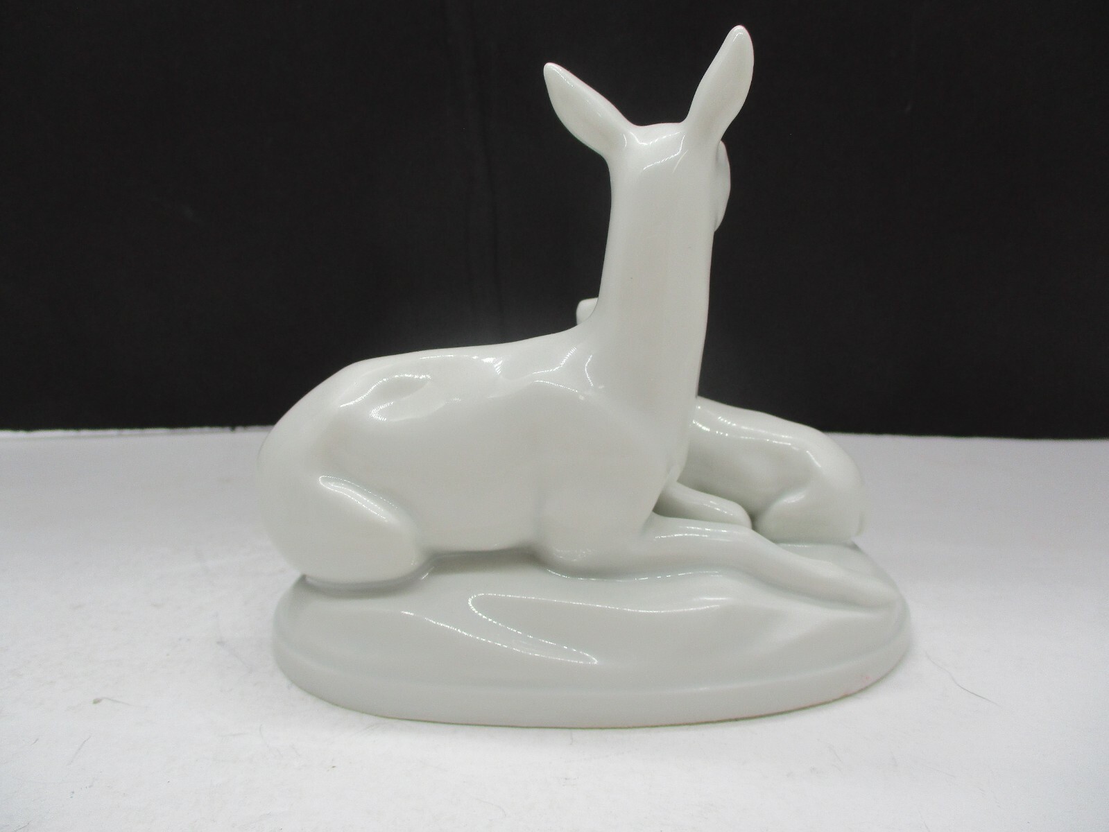 Volz Edenkoben Vintage White Porcelain Deer and Fawn