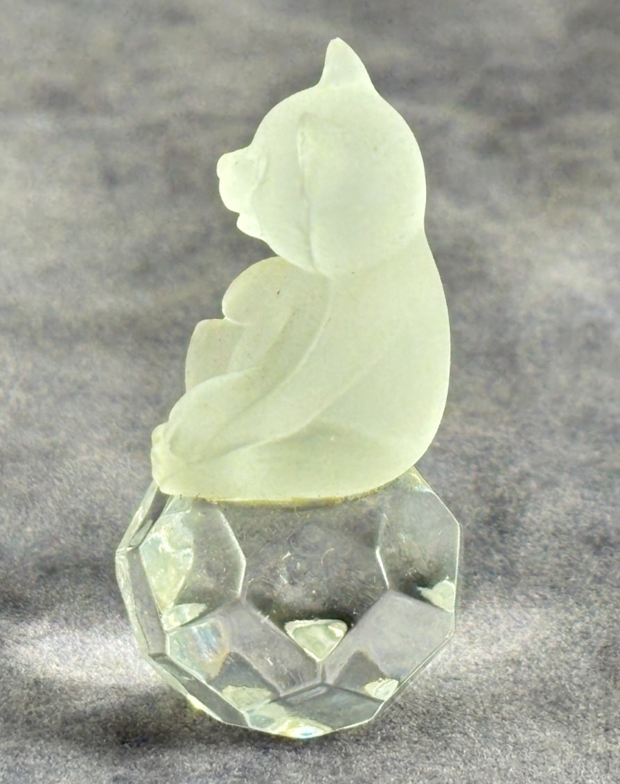 Set of 2 – Vintage Swarovski Ebeling & Reuss Polar Bear and Teddy Bear Frosted