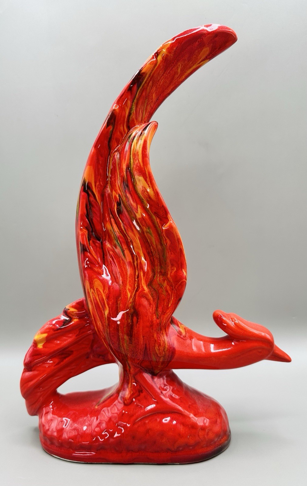 California Originals “Firebird”with Lava Glaze MCM Phoenix Ceramic Sculpture