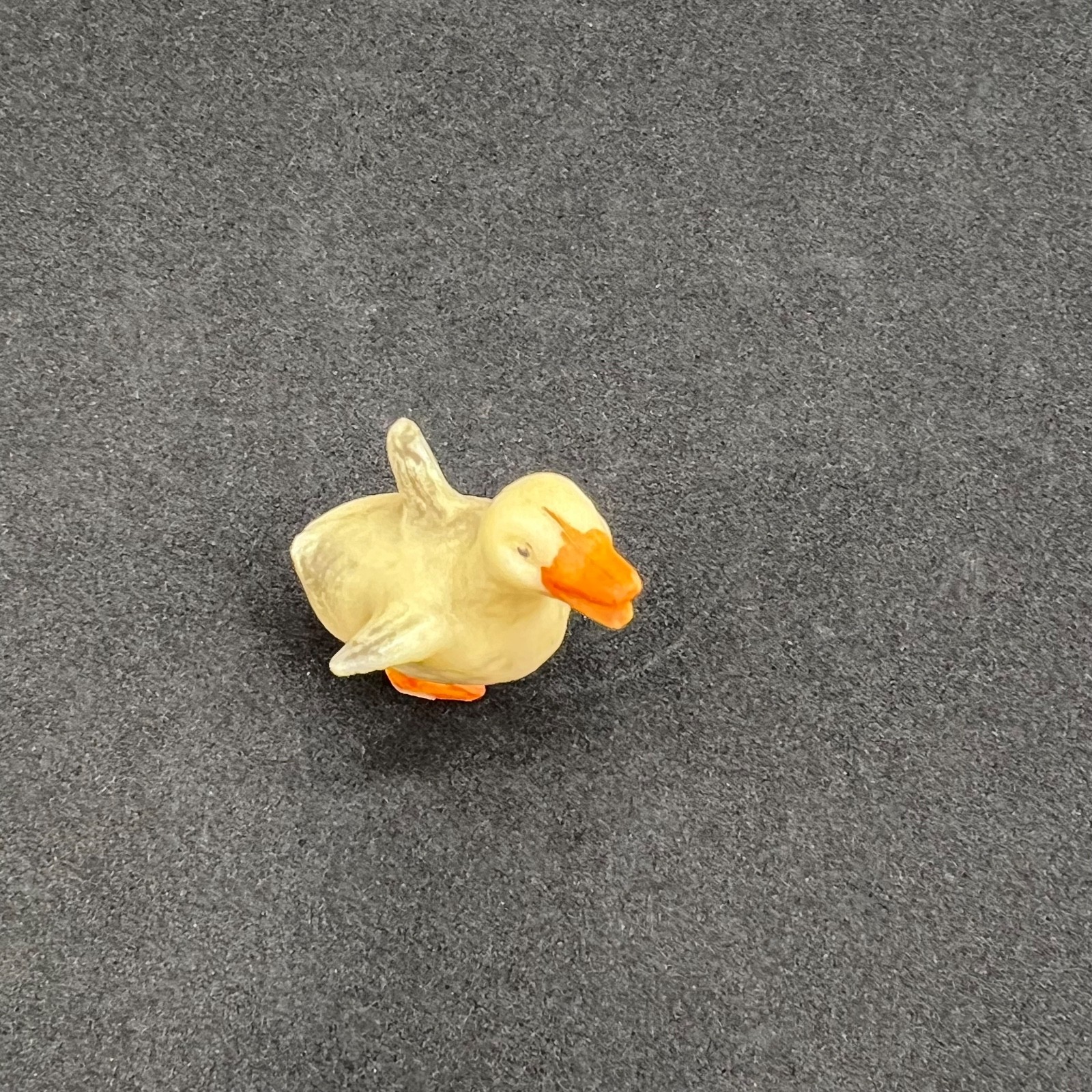 Vintage Miniature Yellow Plastic Duck Figurine Easter Cake Topper Diorama Toy